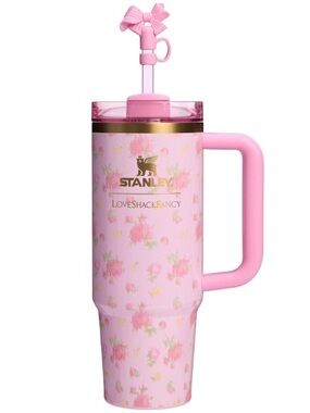 Stanley Pink Floral LoveShackFancy 30 oz The FlowState Quencher H2.0